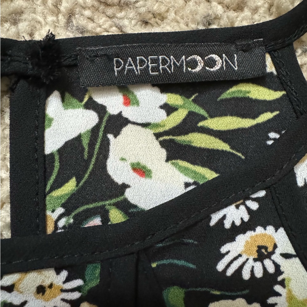 PaperMoon Floral Halter Neck With Cutouts Top Size Small - Picture 7 of 10